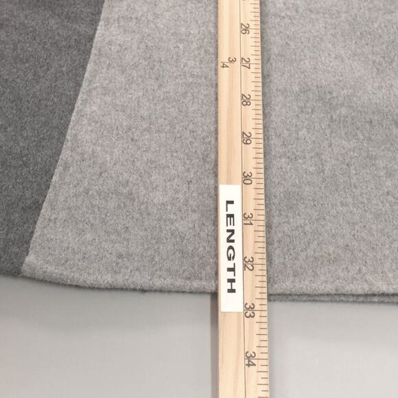 DVF Diane Von Furstenberg Shannon Coat Jacket Womens Small Gray Corporate Siren - Picture 15 of 16